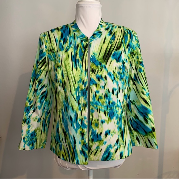 Fun 3/4 sleeve fully lined jacket for work or play.  Lavendar & Honey, Size S - Picture 1 of 5